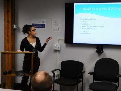 Cassandra Marrero presenting